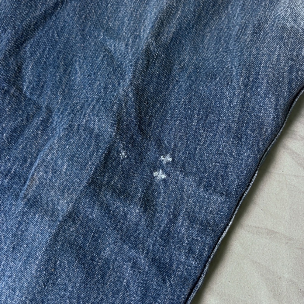 Levis VTG 501 Mens Straight Leg Button Fly Blue Denim Jeans 36x32 Medium Wash - Picture 7 of 8